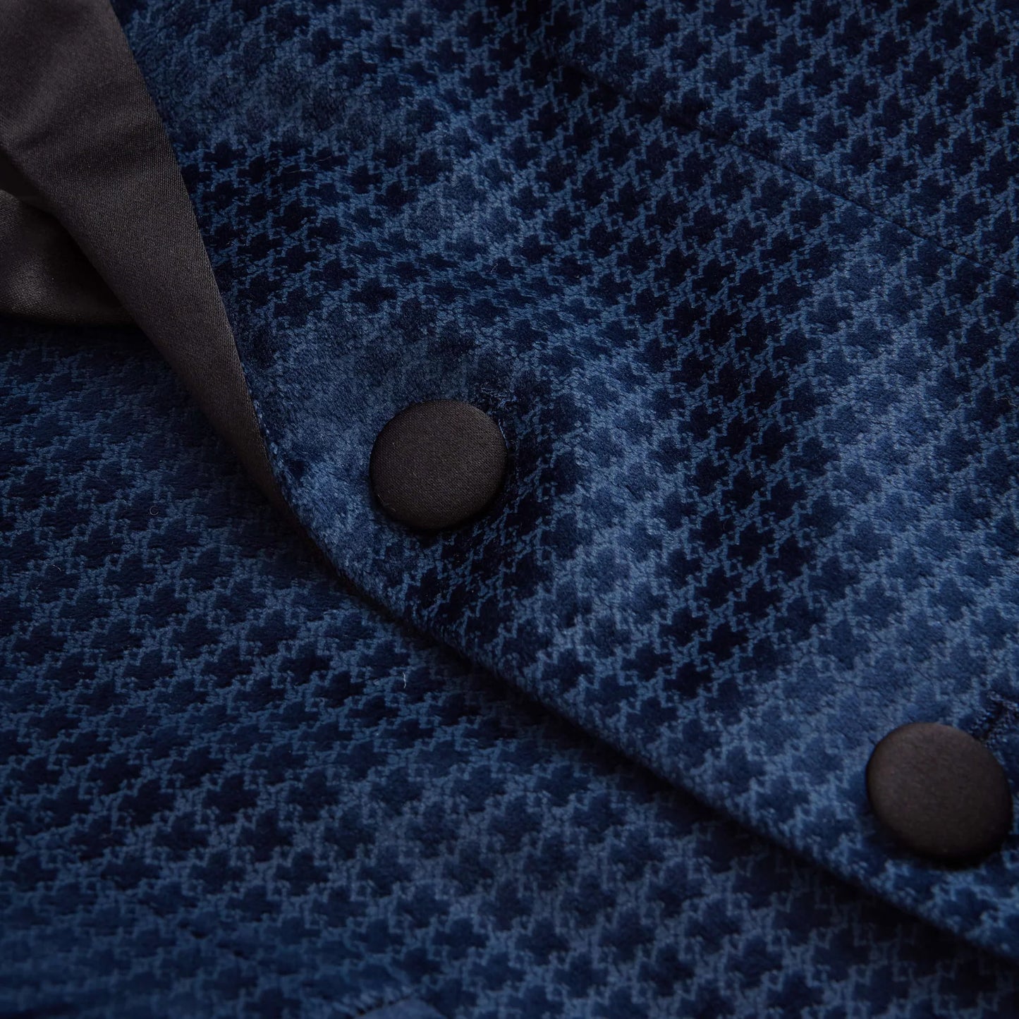 Navy Geo Tuxedo Jacket