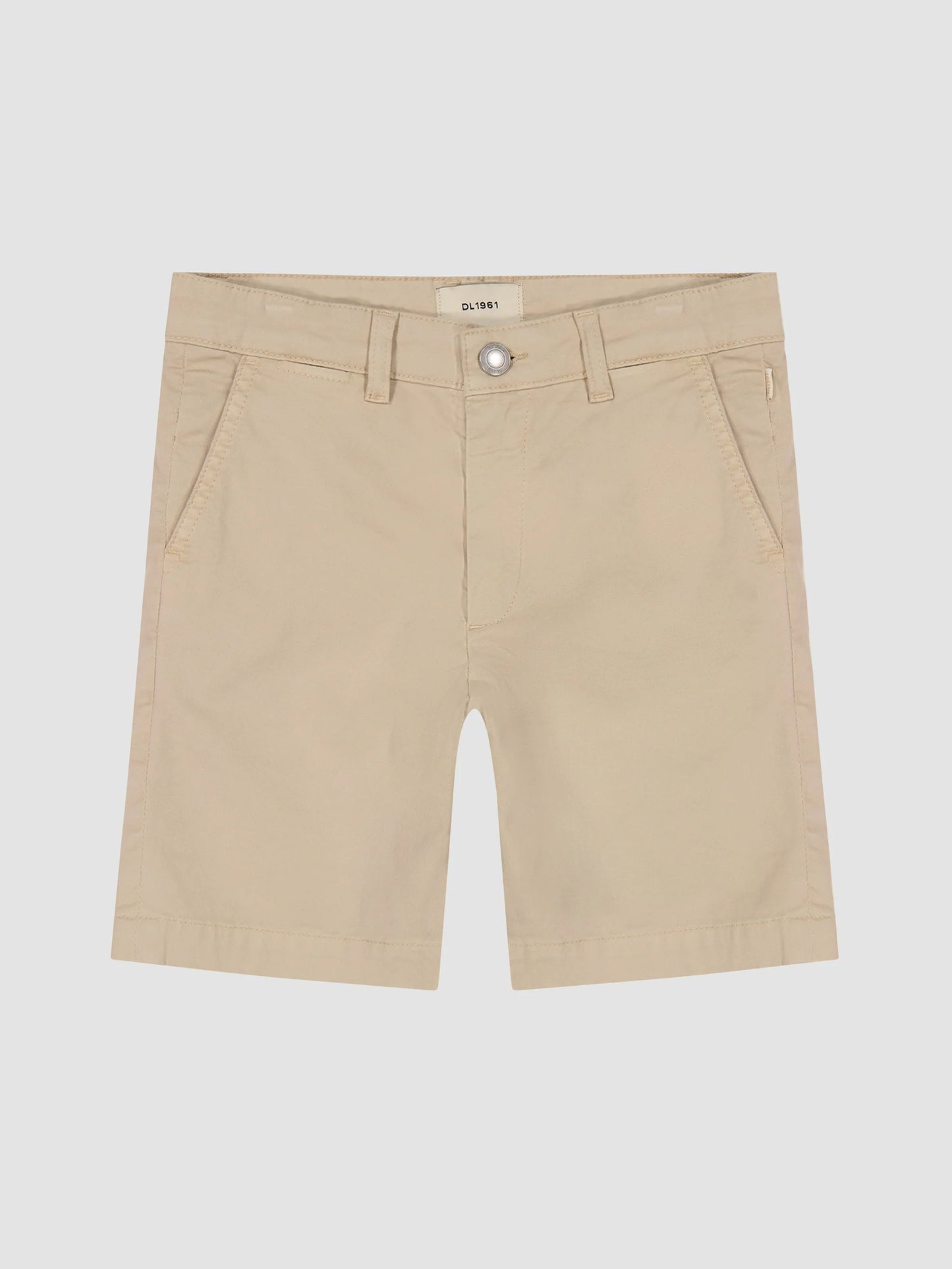 Jacob Sandstone Chino Shorts by DL 1961 in slim cut with classic pockets