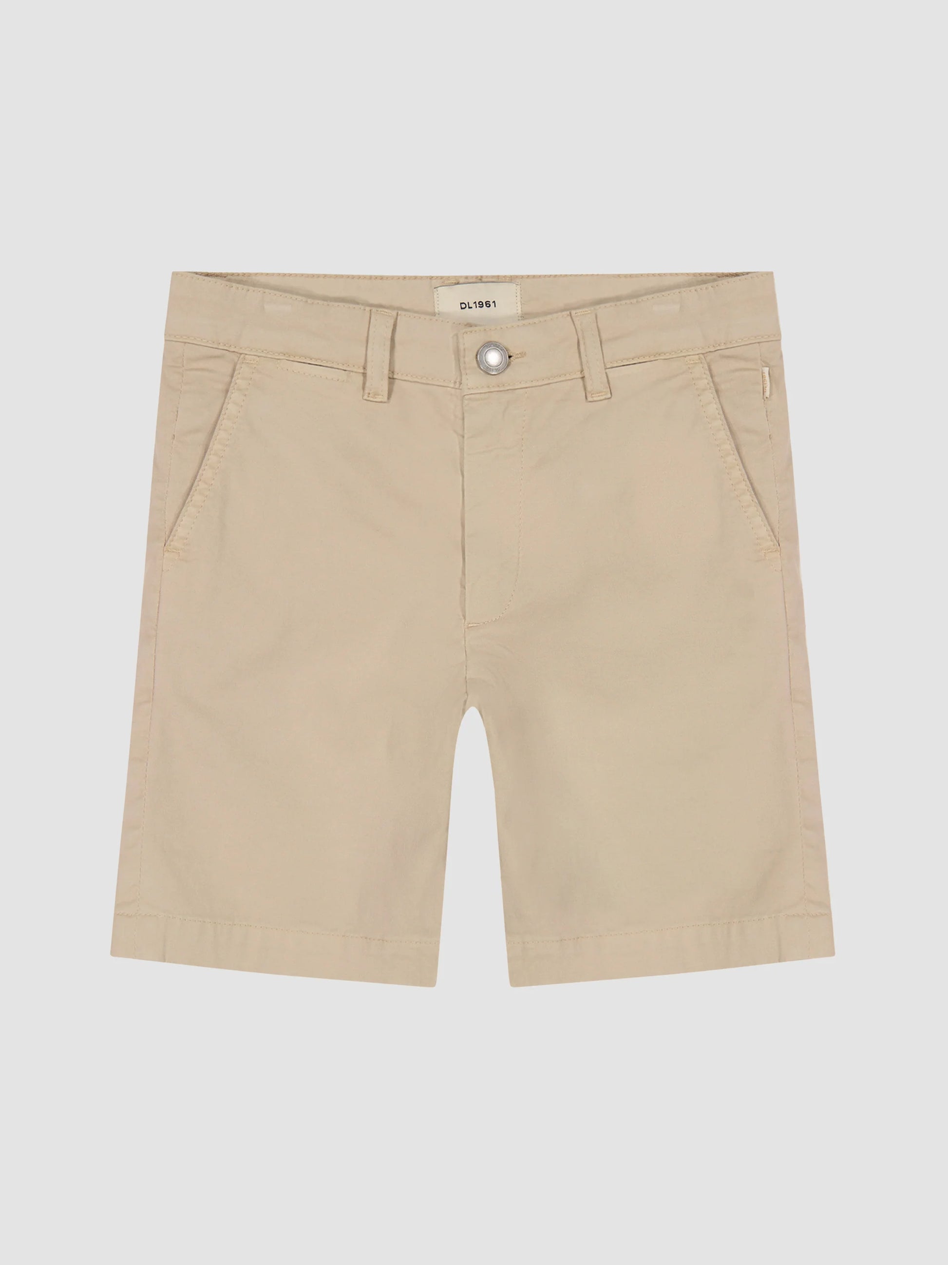 Jacob Sandstone Chino Shorts by DL 1961 in slim cut with classic pockets