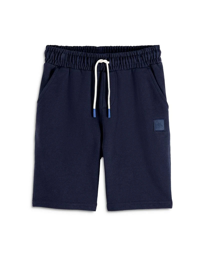 Navy sweatshorts with logo badge, regular fit, by Scotch & Soda