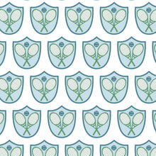 Load image into Gallery viewer, Charles Short Set - Tennis Crest Blue
