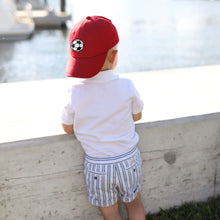 Load image into Gallery viewer, Red Soccer Ball Hat
