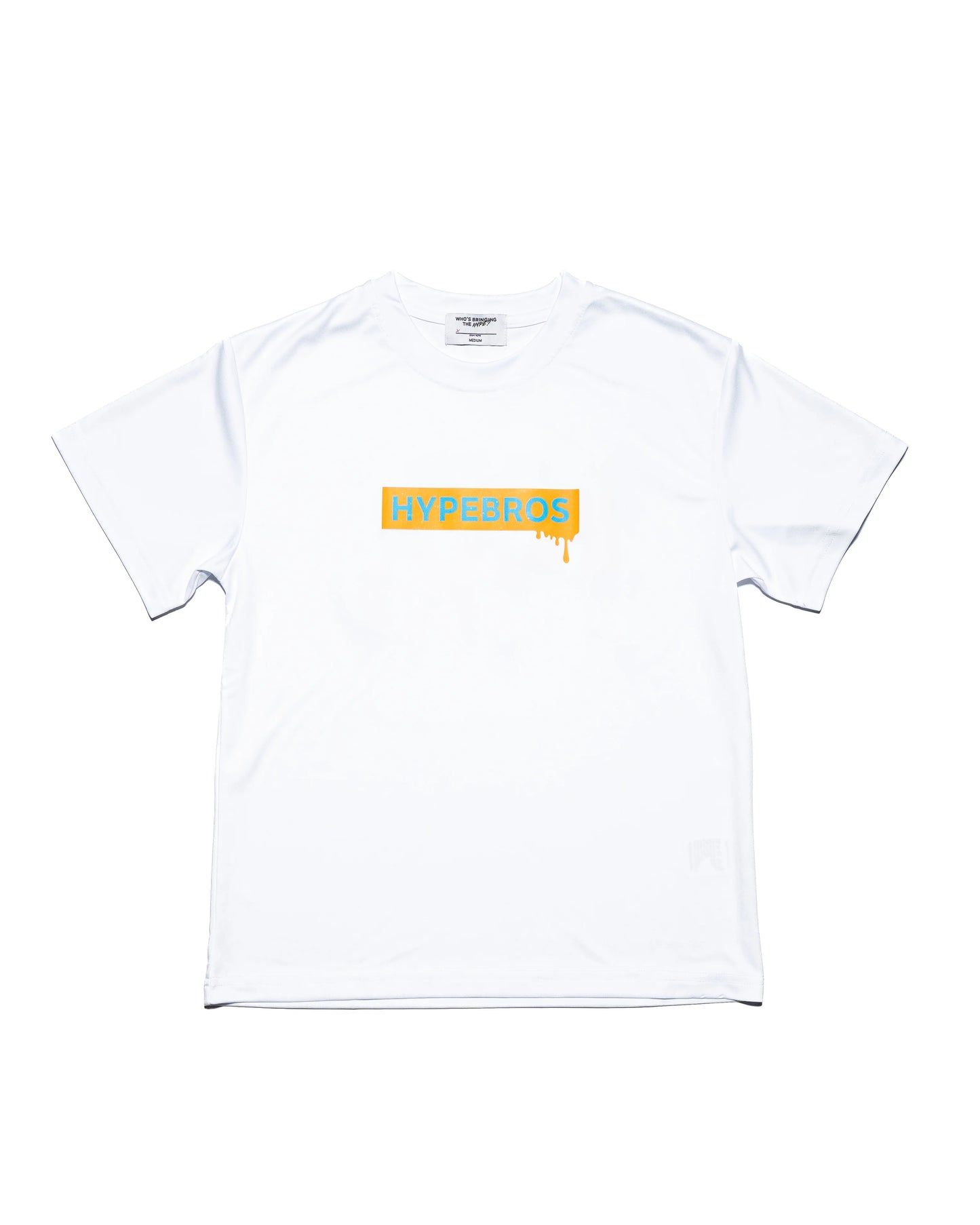 Hype Bros Dripped In Hype Tee with dripped paint graphic on front and HB logo on back