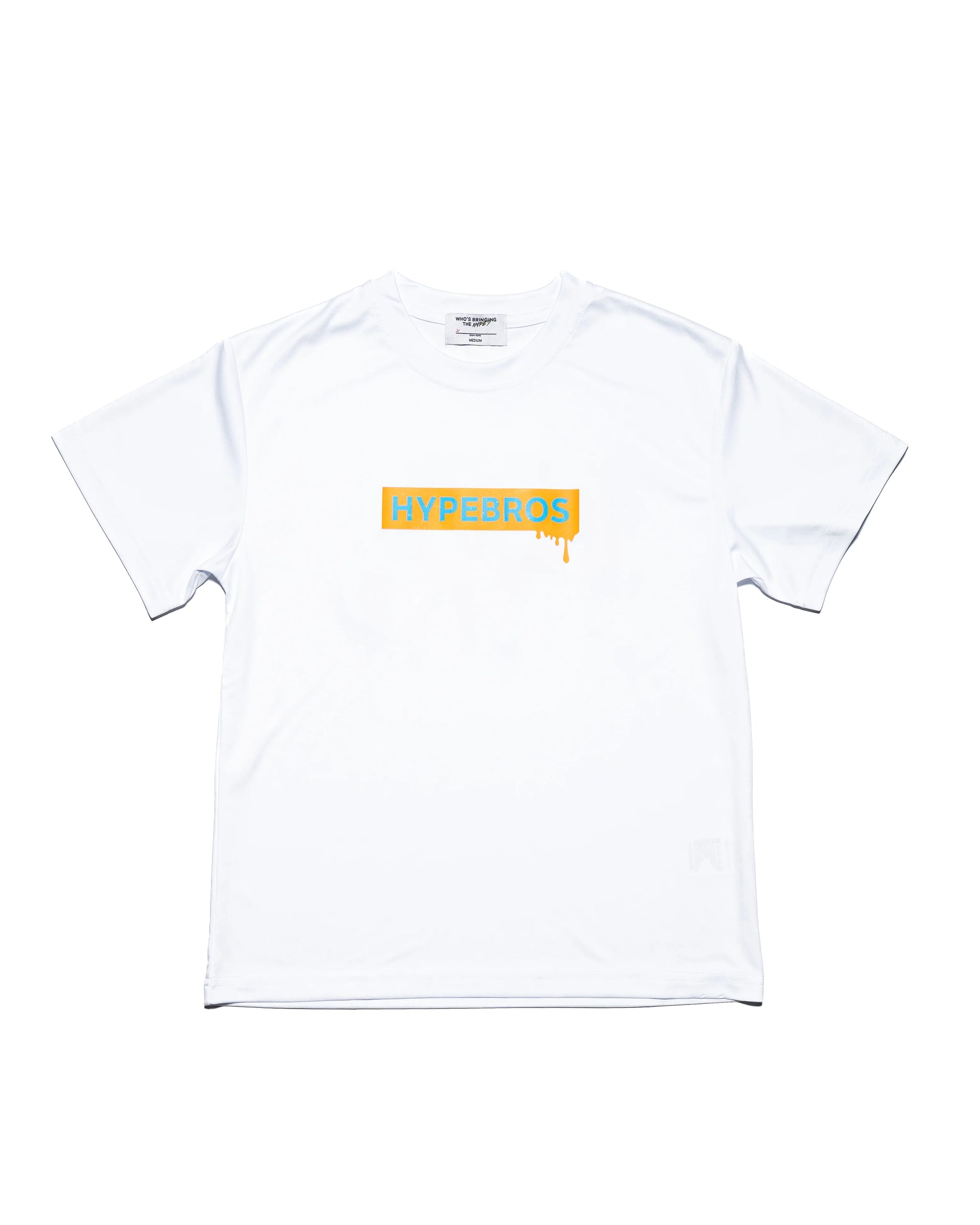Hype Bros Dripped In Hype Tee with dripped paint graphic on front and HB logo on back
