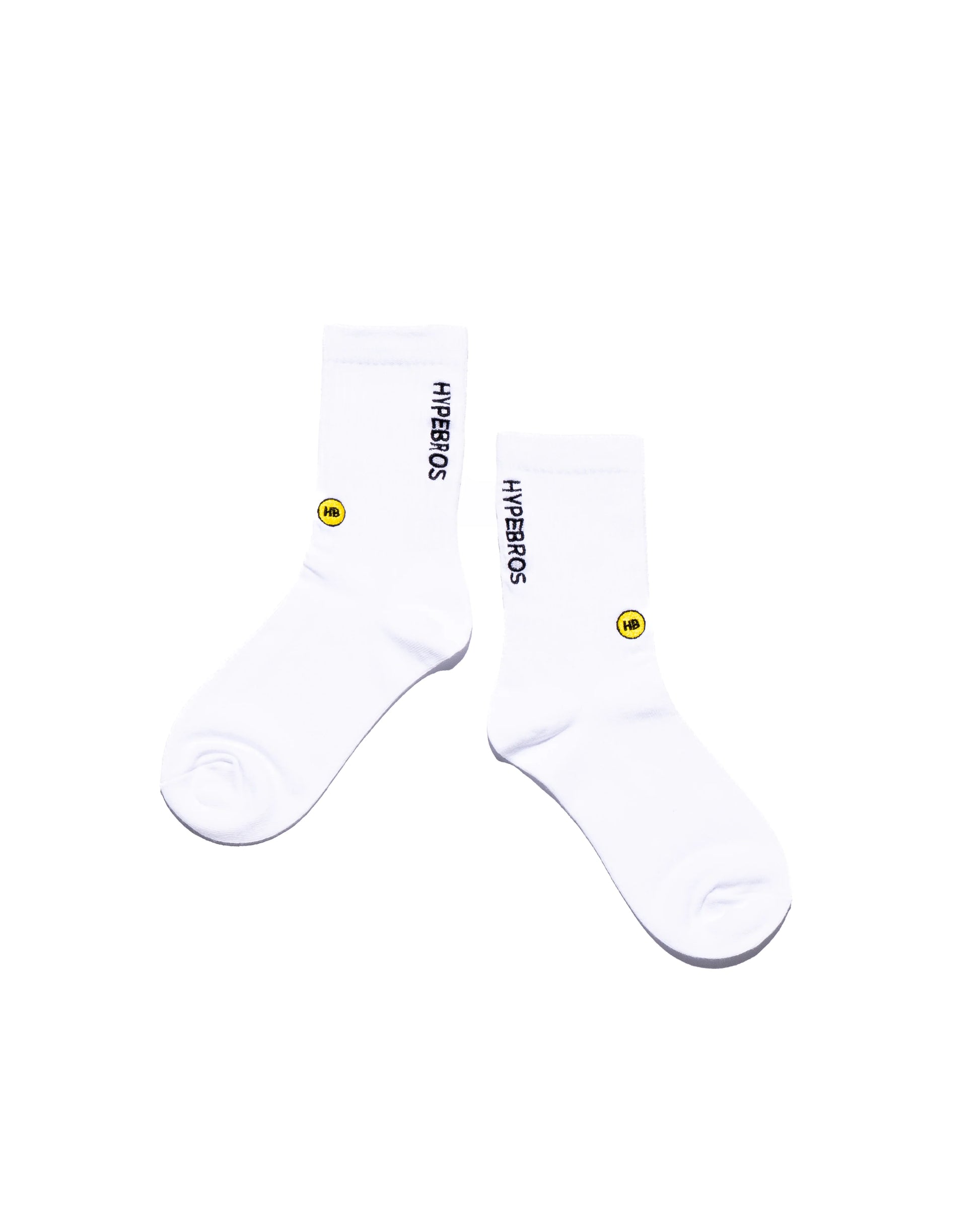 Hype Crew Socks by Hype Bros featuring embroidered logo details and signature HB patch