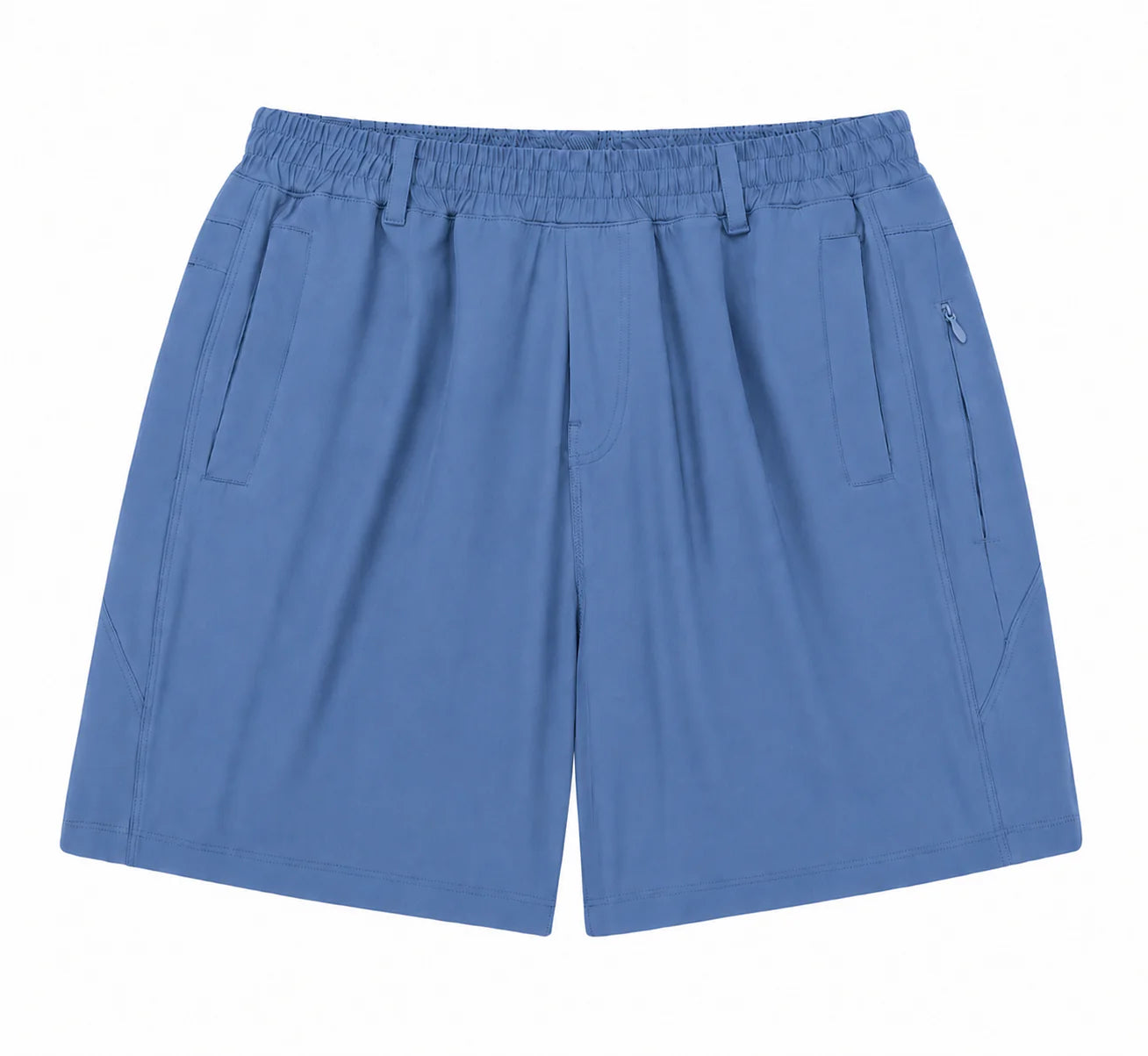 Port Blue FB Shorts by Meripex—lightweight quick-dry shorts with built-in liner for active boys