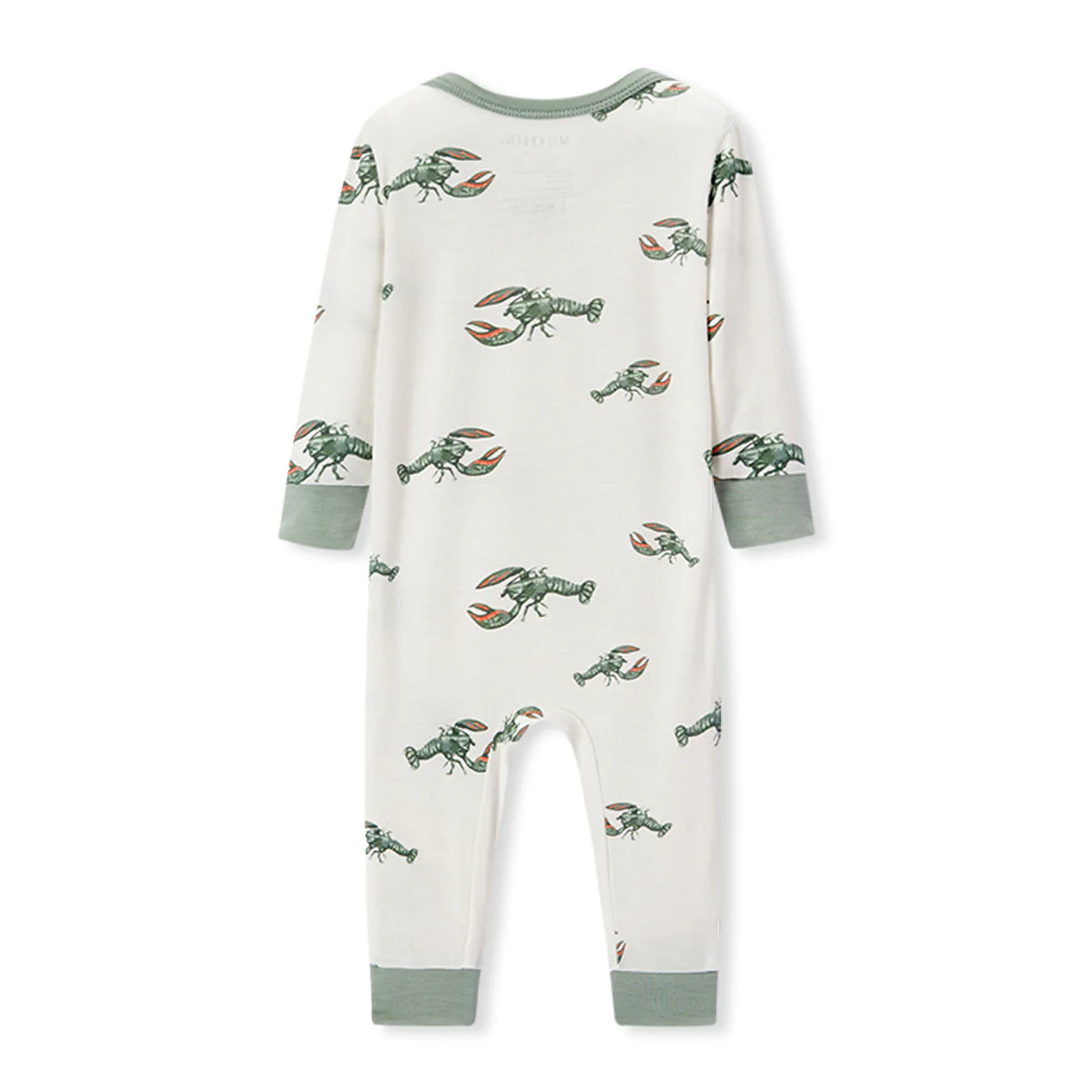 Luxe Stretch Zipper Pajama - Mint Lobster