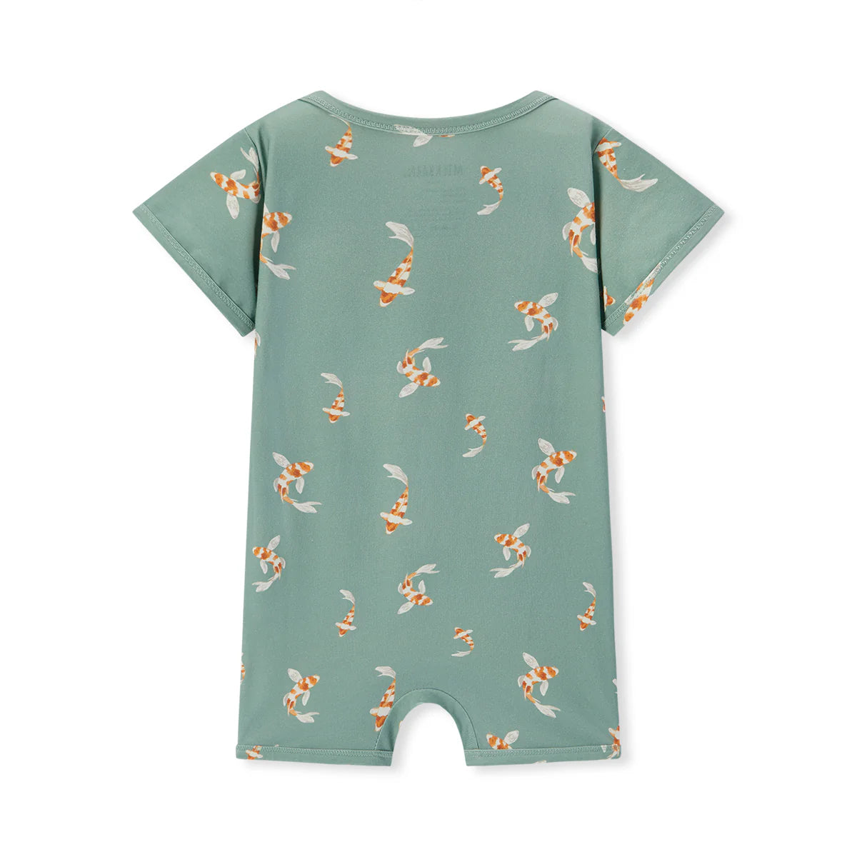 Cotton Stretch Shortall - Swimming Koi