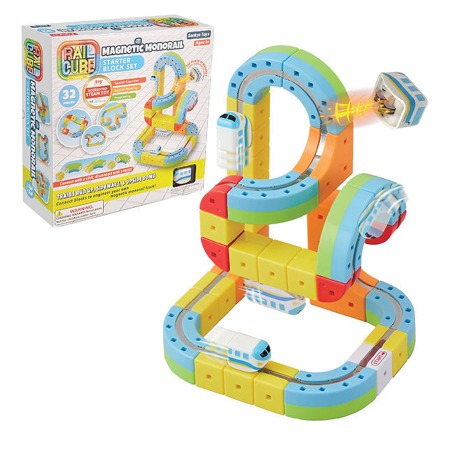 Magnetic Monorail Starter Block Set