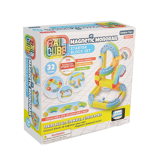 Magnetic Monorail Starter Block Set
