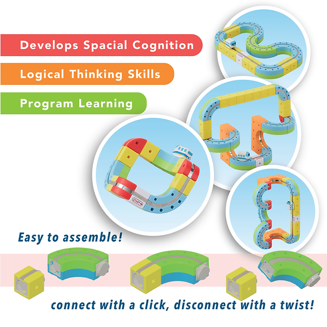 Magnetic Monorail Deluxe Block Set