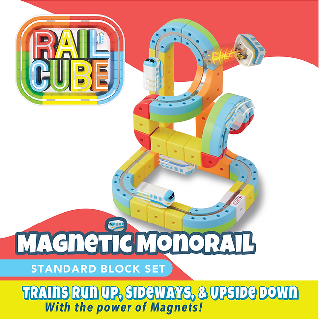 Magnetic Monorail Starter Block Set