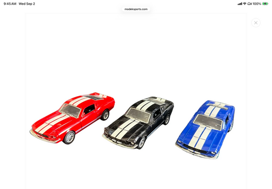 4” Die-Cast Classic Mustang Pull-Back