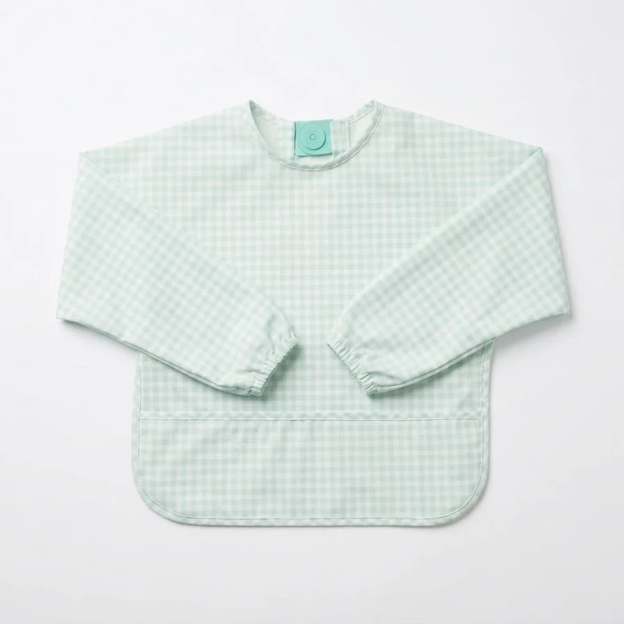 Magnetic Long Sleeve Bib - Mint Green