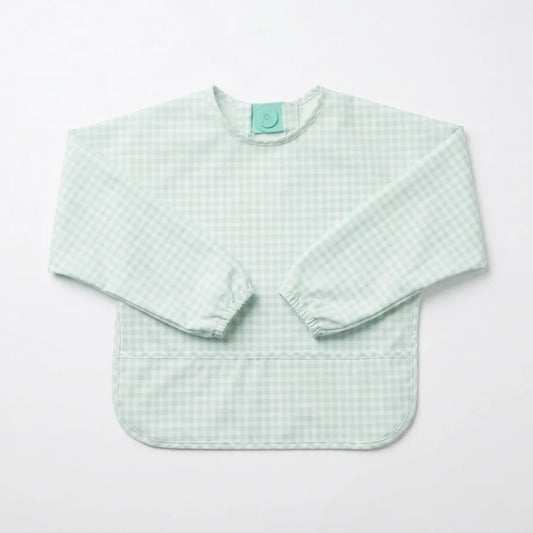 Magnetic Long Sleeve Bib - Mint Green