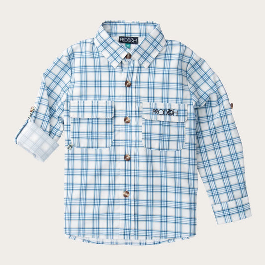 Founders Shirt - Blue Cashmere Plaid