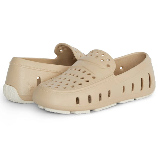 LV Prodigy Driver in Warm Sand by Floafers—perforated sustainable foam shoe with durable rubber sole