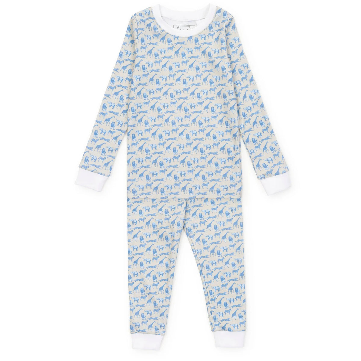 Grayson Pajama Pant Set - Blue Savannah Safari