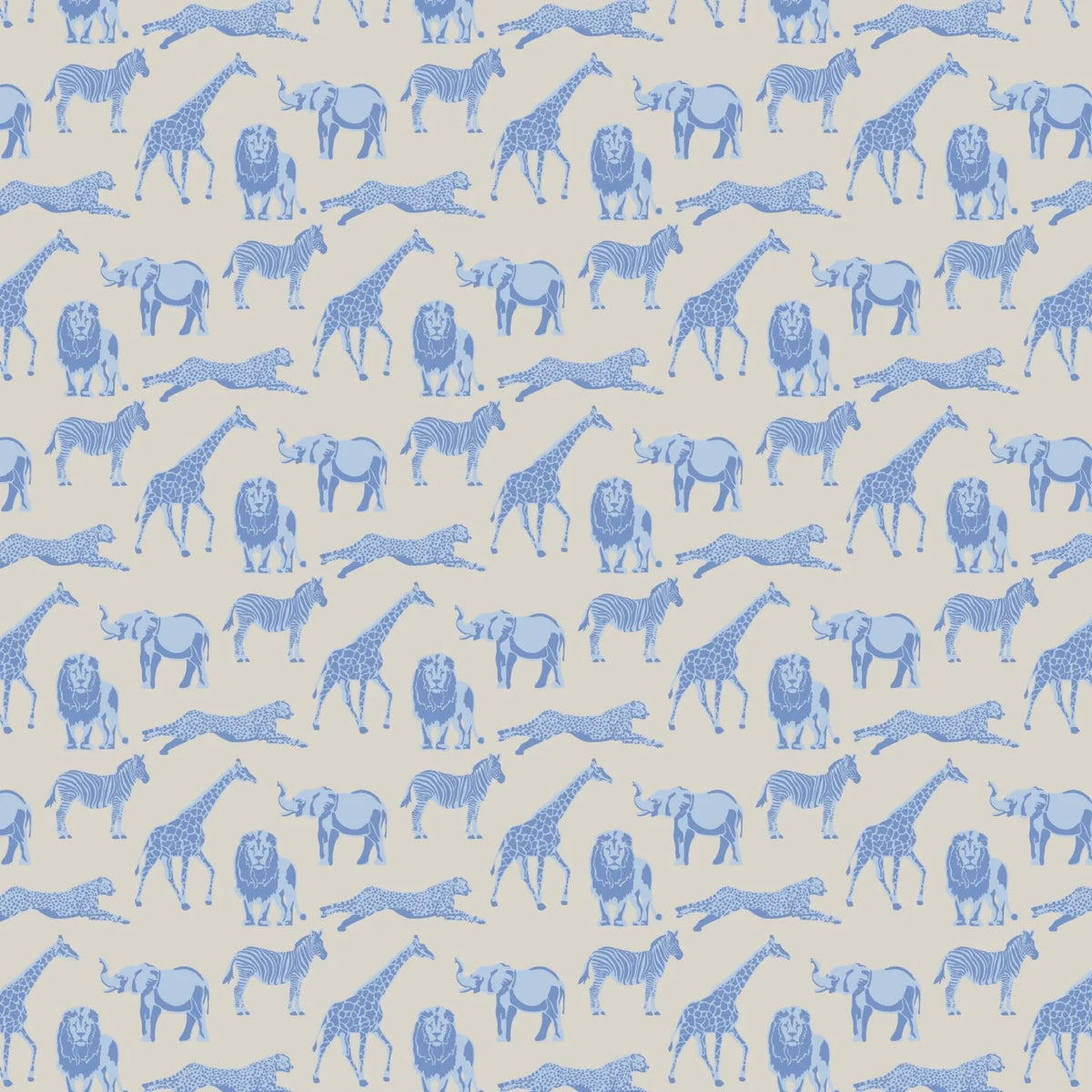 Grayson Pajama Pant Set - Blue Savannah Safari