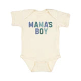 Mama's Boy Multi Short Sleeve Bodysuit in Natural by Sweet Wink