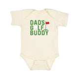 Dad's Golf Buddy short sleeve bodysuit in natural by Sweet Wink