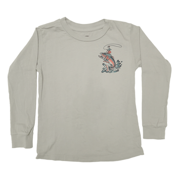 RV First Rodeo LS Tee, Granite-Tiny Whales