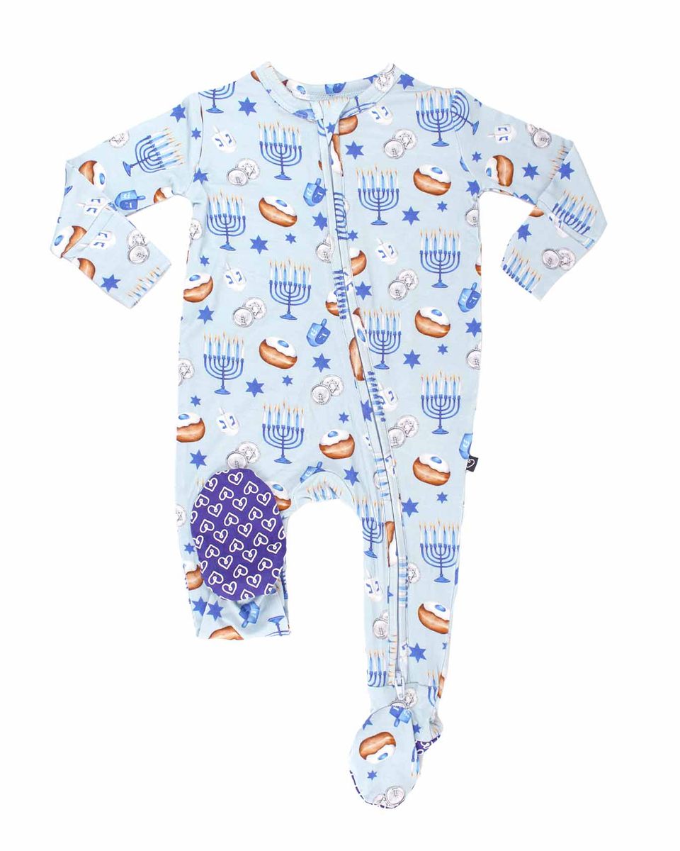 Zohar Zippered Footie-Lev Baby