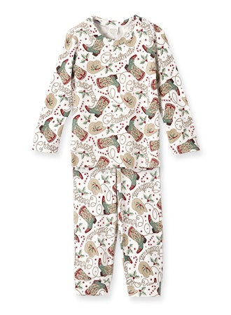 Holiday Hoedown 2pc pajama set in soft bamboo-spandex by Tesa Babe