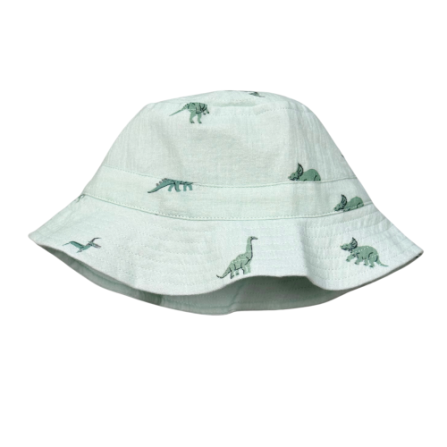 Baby Sprouts bucket hat with adjustable strap and wide brim, in neutral tone