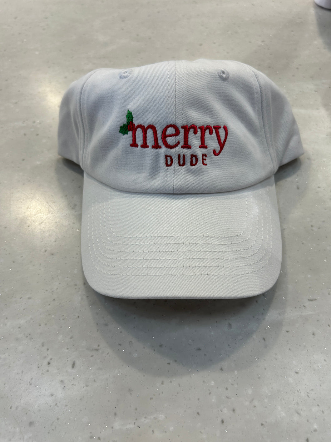 Hat-White, Merry Dude-Bits & Bows