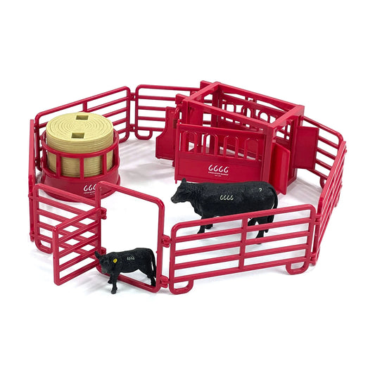 Four Sixes Black Angus Ranch Set-Big Country Toys