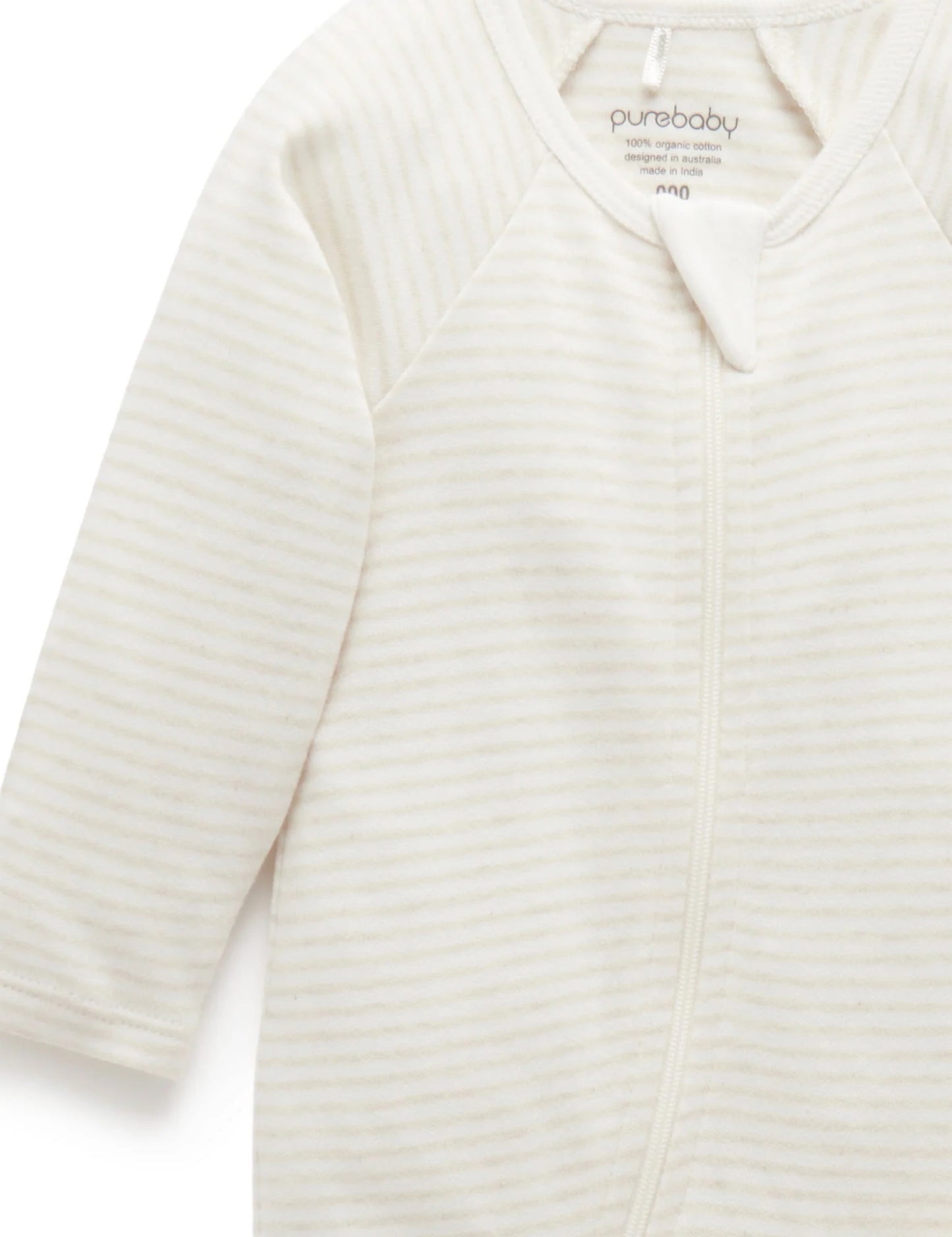 Zip Growsuit Vanilla Bear