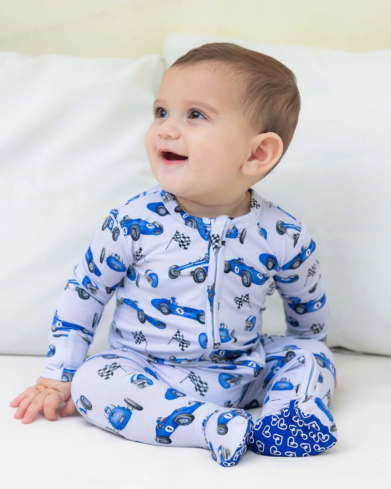 Carlo Zippered Footie-Lev Baby