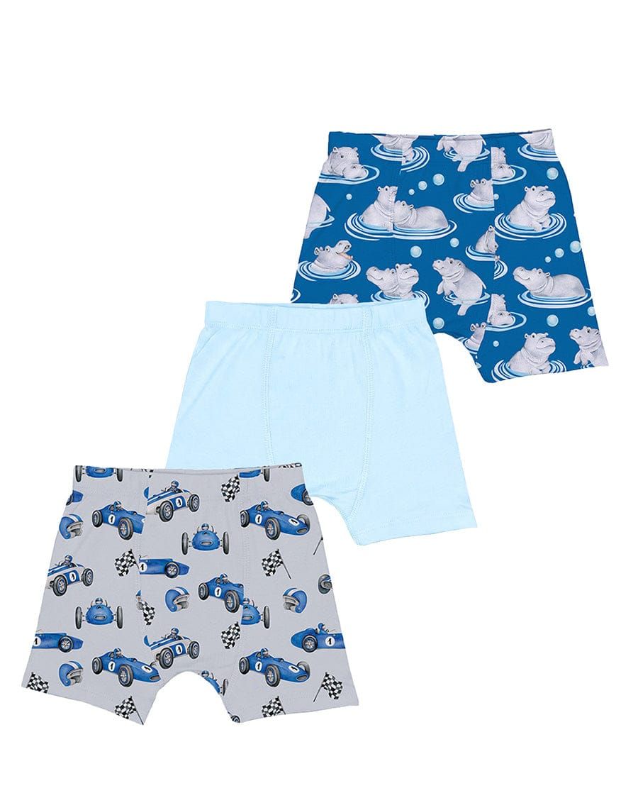 Lev Baby Paul's Boy's Briefs Set, three-pack tagless boxer briefs in neutral tones