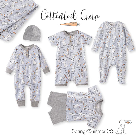 Cottontail SS Crew Tee & Shorts-Tesa Babe
