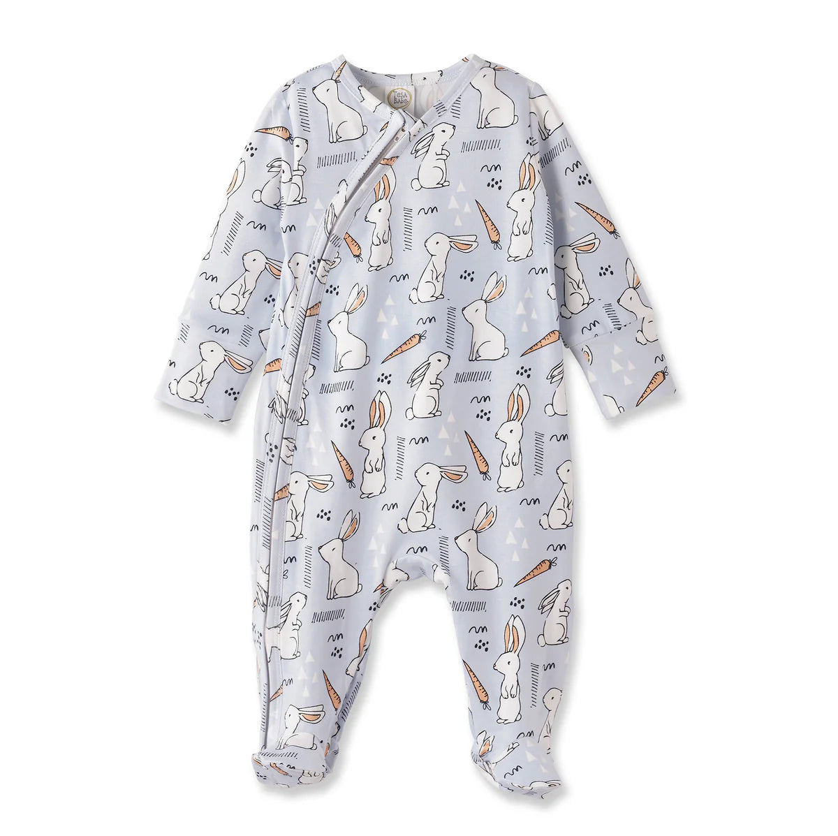 Cottontail Crew Footie Zipper Romper-Tesa Babe