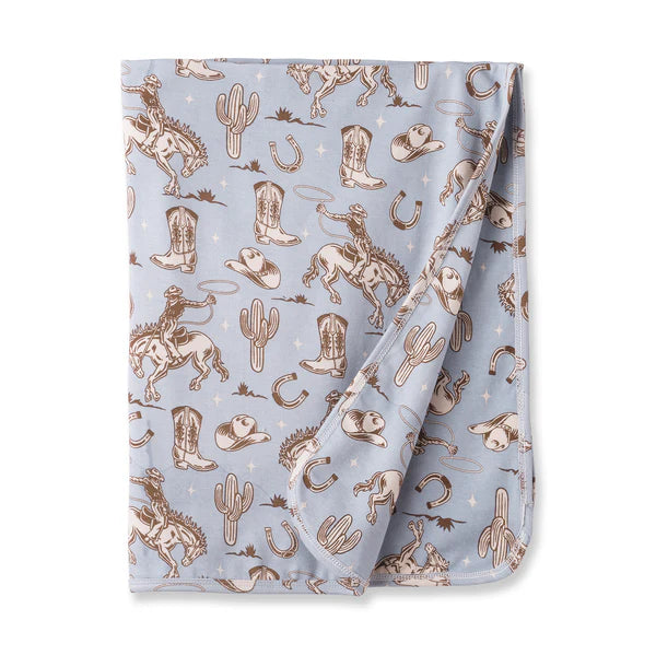 Wild Wrangler-Blue Stroller Blanket-Tesa Babe
