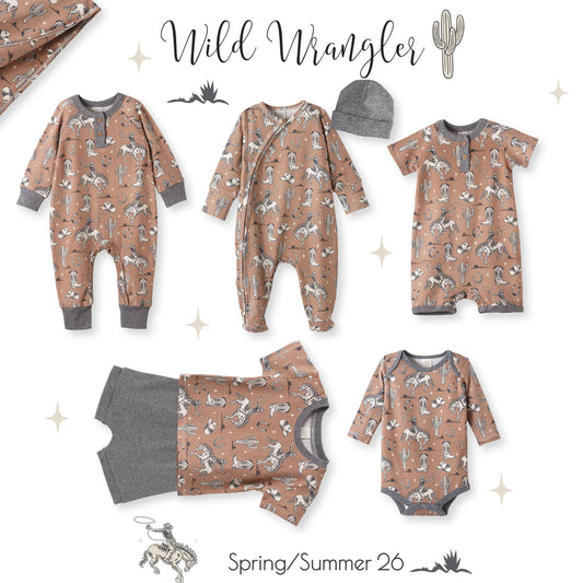 Wild Wrangler-Brown Stroller Blanket-Tesa Babe