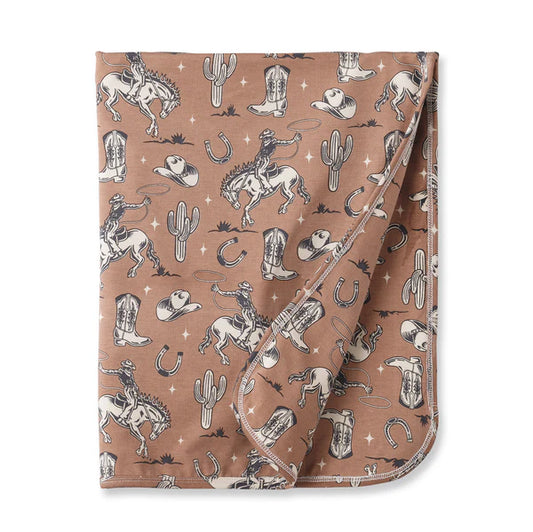 Wild Wrangler-Brown Stroller Blanket-Tesa Babe