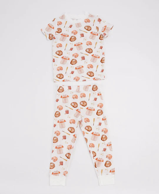 Baseball Bamboo 2pc Pajamas