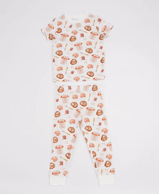 Baseball Bamboo 2pc Pajamas