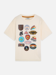 Scotch & Soda front artwork relaxed fit t-shirt in premium quality cotton