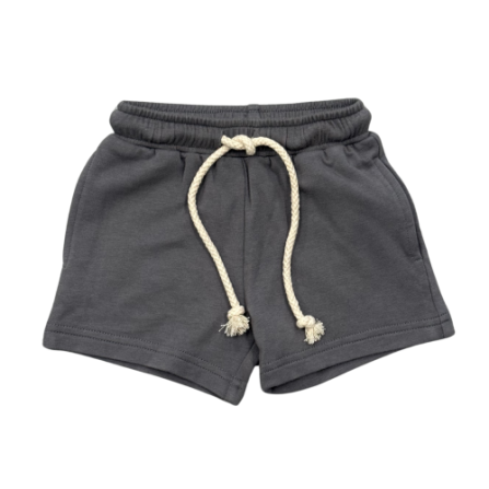 Baby Sprouts Everyday Shorts in soft bamboo terry with elastic waistband
