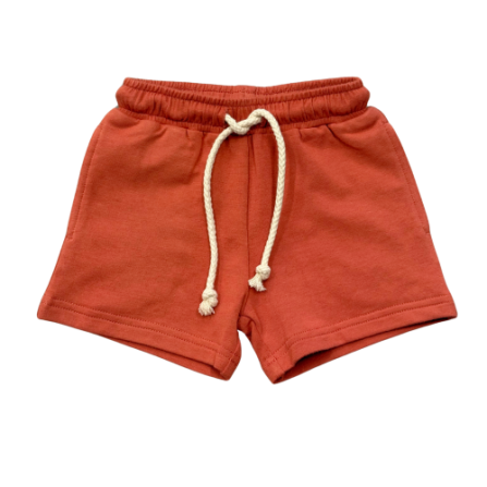 EveryDay Shorts in soft bamboo terry by Baby Sprouts, elastic waistband, available in multiple colors