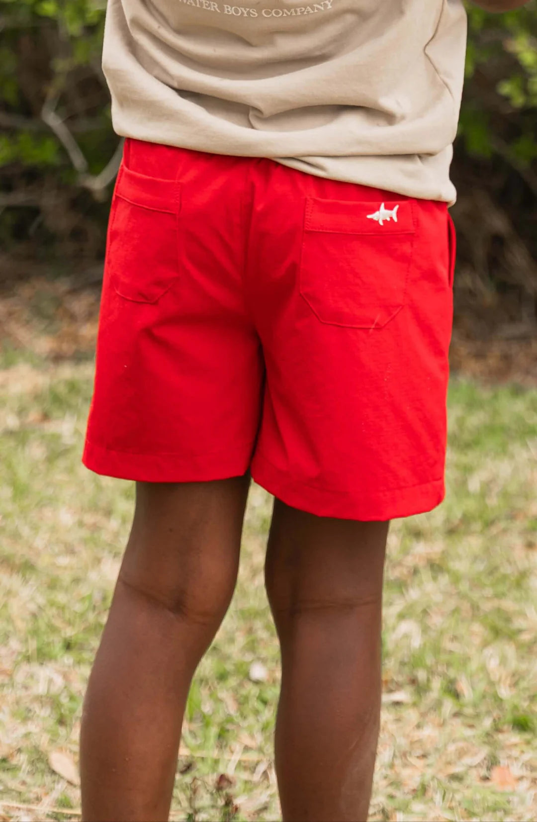 Boys Topsail Performance Short- Red