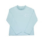 Sky Blue Tybee Rashguard by Saltwater Boys with UPF 50+ sun protection