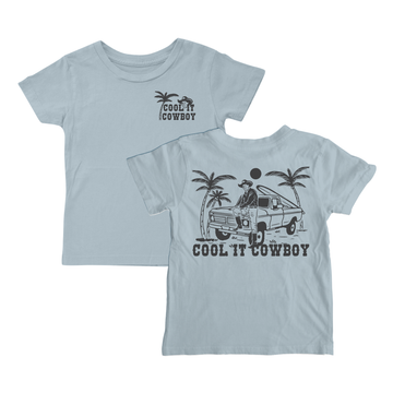 Cool It Cowboy Tee by Tiny Whales in understated Western-inspired design