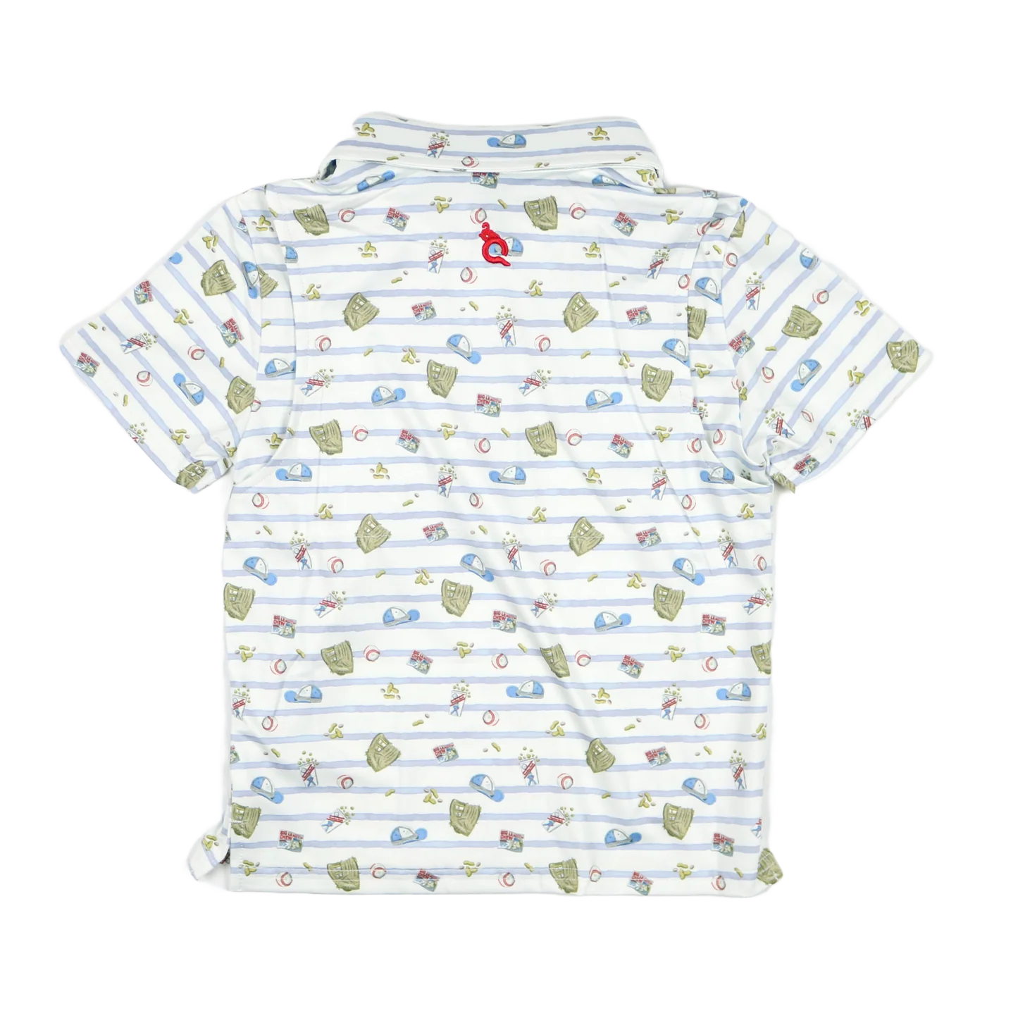 7th Inning Stretch Polo SS Shirt-Blue Quail