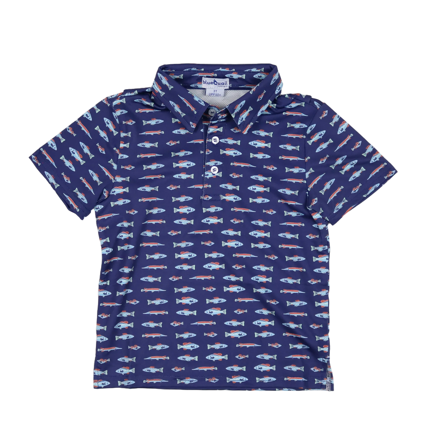 Blue Quail Freshwater Polo short-sleeved shirt with mesh ventilation and UPF 50+ protection
