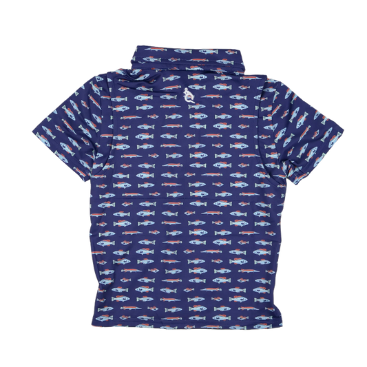 Freshwater Polo SS Shirt-Blue Quail